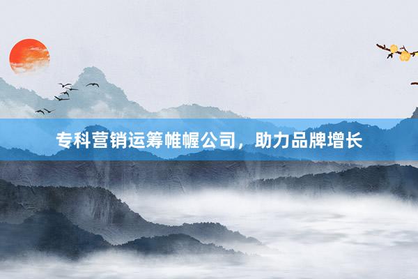 专科营销运筹帷幄公司，助力品牌增长